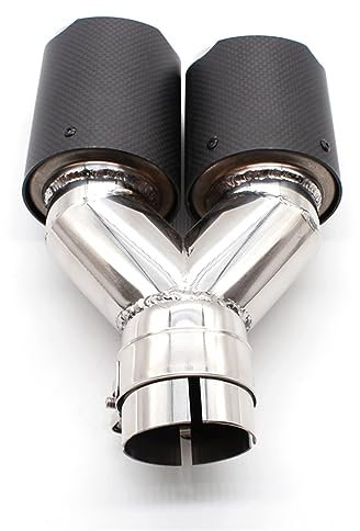 Auspuffblende DEFT 1PCS Outlet Universal Dual Akrapovic Auspuffspitze Carbon Endrohr Endrohr für Quad AK Auspuff Schalldämpfer Spitze für Rohr