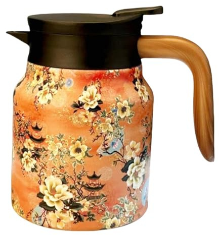 thermoskanne teekanne thermoskanne kaffee 1000ml teekanne robust teekanne vintage blumenmuster thermoskanne edelstahl thermoskanne für teekanne teekanne spender