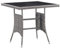 Gartentisch Grau 80x80x74 cm Poly Rattan,jiangboyue-318715