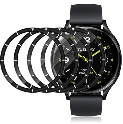 ELYCO [4 Pezzi Pellicola Protettiva Compatibile con Xiaomi Watch 2, Sensibile al Tatto, Anti-Graffio Protezione Schermo, Bubble Free, Soft HD TPU Clear Protector Film per Xiaomi Watch 2