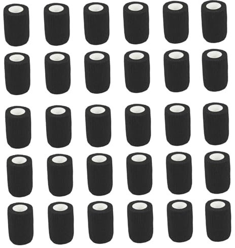 Ruban d'auto-adhésif, 30pcs enveloppe de bandages cohésifs auto-adhérents, 7,5 cm * 4,5 m, ruban de sport sportif sportif non adhésif non tissé, bande de bandages de vétérinaire, ruban adhésif sporti