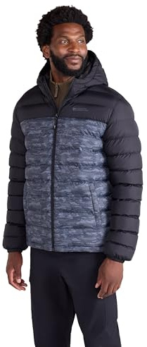 Mountain Warehouse Season Mens Padded Puffer Jacket Monochrome M