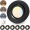 cloksh LED Einbaustrahler 230V Dimmbar Schwarz LED Spots 6W IP44 Einbauleuchten Schwenkbar Deckenspots,Warmweiß Neutralweiß Kaltweiß deckenleuchte für Badezimmer Küche Wohnzimmer,6er Set