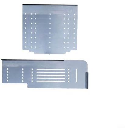 2-Piece Cabinet Hardware Jig Tool Set, ABS Plastic, 145x130mm & 180x60mm, Precision-Drilling Template for Door/Drawer Handles, Easy Alignment & Installation, Lightweight DIY Woodworking Tool