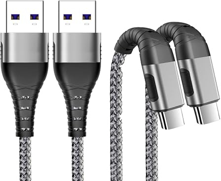 USB C Charger Cable For iPhone 17e/17/Air/17 Pro/17 Pro Max Charging Cable | [6 AMP 1M] iPhone 16/16e/16 15 Pro/16 Pro Max/16 Plus/15 Fast Charger Cable 2Pack High Speed Cable Data Transfer Power Banks