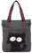 KAUKKO Canvas Handtaschen Niedliche Katzen Shopper Schultertasche Frauen Ideal Geschenk für Mädchen, Damen, Katzen Liebhaber,Schwarz-94
