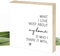 Wunderpixel® Holzbild My home with you - 15x15x2cm zum Hinstellen/Aufhängen, echter Fotodruck mit Spruch auf Holz - schwarz-weißes Wand-Bild Aufsteller zur Dekoration oder Geschenk