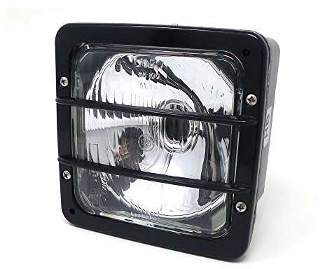 COBO 05.132.000 Frontscheinwerfer quadratisch mit schwarzem Rahmen 2 Lichter für Traktoren 140 m