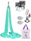 F.Life Aerial Silk Yoga-Hängematten-Set, 9,1 m, für fliegendes Yoga (türkis)