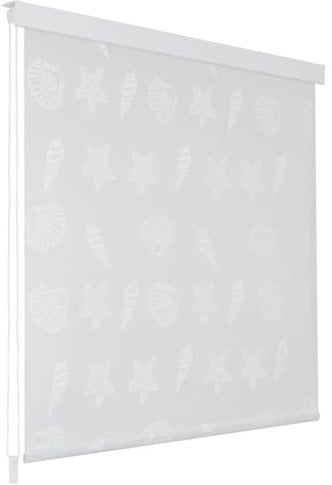 vidaXL Tenda a Rullo Doccia 160x240cm con Motivo Stella Marina Tendaggio Bagno