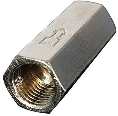 SUPERTOOL Pneumatisches Rückschlagventil, Rückschlagventil, Innengewinde, Vollanschluss, Einweg-Rückschlagventil für Öl, Wasser, Gas (1 Stück, 1/2 Zoll)