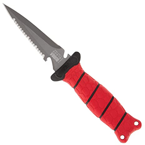 BUBBA 3.5 Pointed Dive Knife with Non-Slip Grip Handle