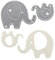 Stanzenshop Stanzschablone Zwei Elefanten, Tiere, Stanzformen, Schablonen, Scrapbooking, Kartenherstellung, DIY, Prägeschablonen, Papierkarten, Cutting Dies