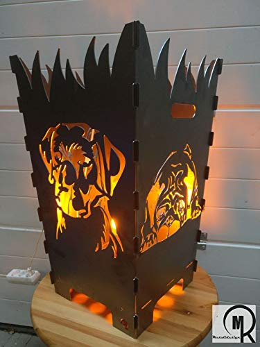 Feuerkorb Hunde XXL 40cm x 40cm x 70cm