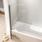 EMKE Duschwand für Badewanne 90x140 cm, Duschtrennwand für Badewanne Duschwand Badewanne Faltbar, Duschabtrennung Badewanne 6mm NANO Beschichtung Sicherheitsglas Badewannenaufsatz