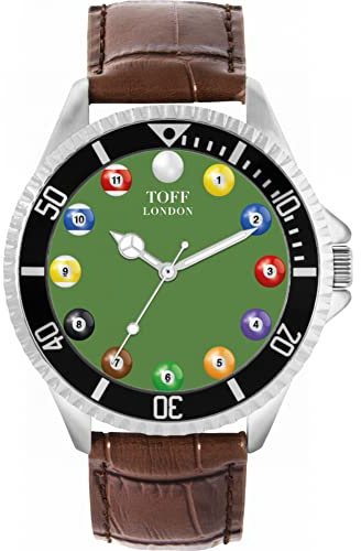 Toff London Pool Ball Herren Armbanduhr 42mm Gehäuse Custom Design