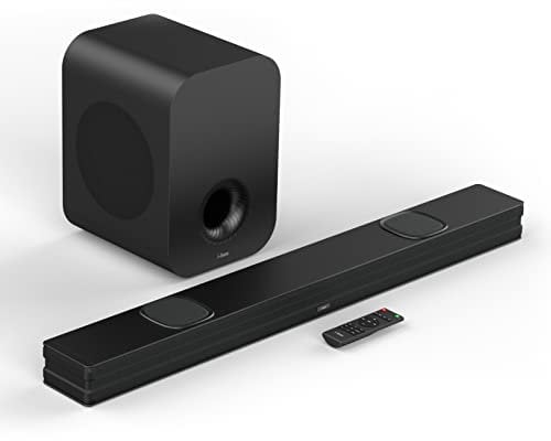 Soundbar TV 150W con Subwoofer Wireless i-box Resonate, Barra Soundbar TV Suono Surround 3D, Bluetooth 5.0, HDMI (ARC), Ingresso Ottico