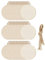 DRERIO 100 Stück Runde Holzscheiben Unvollendete Holzkreise Naturholzscheiben Holz Ornamente für Weihnachten Dekoration Handwerke Basteln Bemalen Scrapbook