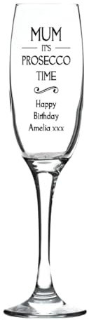 Regalo Personalised Fusion Flute - Prosecco Time Design (Cardboard Gift Box)