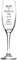 Regalo Personalised Fusion Flute - Prosecco Time Design (Cardboard Gift Box)