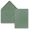 FarbenFroh by GUSTAV NEUSER 50x Einzelkarten Set Kraftpapier mit Briefumschlägen DIN A6 / C6 in Eukalyptus Grün - 14,8 x 10,5 cm - ohne Falz