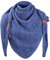 Vancavoo Dreieckstuch Damen XXL Schal Dreiecksschal Herren Warm Strickschal mit Wolle Elegant Winterschal Herbstschal Deckenschal mit Verschluss Halstuch 190 * 85cm,blau