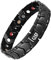 N+NITROLUBE Herren-Armband mit einstellbarer Größe Entfernungswerkzeug und Geschenkbox (Schwarz, 8,66 Zoll)