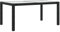vidaXL - Mesa de jardín de 150 x 90 x 75 cm, cristal templado y ratán negro