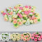DOUSELLA 100 Stück Künstliche Blumenköpfe Kunstblumen Blütenköpfe Rosen Köpfe Rosen Kunstblumen Gefälschte RosenKöpfe Kunstrose Künstliche Rosen Deko für Hochzeit DIY Party Deko, 4 Farben