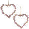 matches21 Schleierkraut Herz Blumenherz Deko rosa Fensterdekoration Frühlingsdekoration Fensterhänger 2er Set 11x11 cm