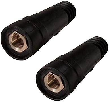 2 connettori per saldatrice, cavo di saldatura nero, montaggio rapido per apparecchiature di saldatura TIG, DKJ10-25, femmina
