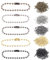 Tantisc 250Pcs 5 Colors Metal Ball Beads Chain Kit, 2.4 x 100mm/0.09” x 3.94” Ball Bead Keychains with Connectors, Dog Tag Chain Necklace Ball Chain Keychains for DIY Crafts