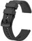 BISONSTRAP Flexibles Uhrenarmband 22mm Silikon, Uhrenarmbänder für Herren und Damen, Schnellverschluss Ersatzbänder Armband, Dunkelgrau mit Schwarzer Schnalle