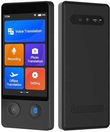 ANFIER Language Translator Device No WiFi Needed 2024 Voice Translation Updated Offline Translator in 16 Languages Online for 144 Languages 97% High Accuracy for Travel Business