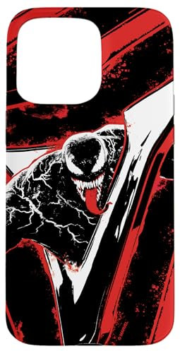 Hülle für iPhone 15 Pro Max Marvel Venom: Let There Be Carnage Rot und Schwarz