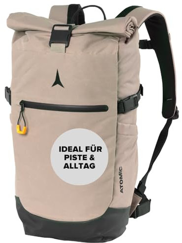ATOMIC DAYPACK I Rucksack für Outdoor-Aktivitäten I 45x30x15cm großer Tagesrucksack mit drei Hauptfächern aus wasserabweisenden Material I Sportrucksack zum Wandern, Skifahren oder Reisen