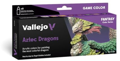 Vallejo 772195 Farb-Set Aztec Dragon, 8x18 ml