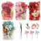 GZGXKJ 4 Boxen Mini Trockenblumen Klein Getrocknete Blumen Deko Trockenblumen für Epoxidharz Natürliche Trockenblumen mit Pinzette zum Basteln DIY Harz Karten Kerze Machen