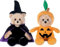 My OLi 22.9 cm Kuscheltier-Plüsch-Halloween-Spielzeug Teddybär-Plüsch-Kürbis-Zauberer-Spielzeug mit klappbaren Hüten, Halloween-Ornamente/Geschenke für Kinder, Babys und Kleinkinder