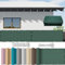 Balkon Sichtschutz Balkonabdeckung 85 x 1000 cm Blickdicht, Uv-Schutz, Windfest, Ohne Bohren, Viele Größe Und Farben Balkonfächer Balkon Sichtschutz mit Ösen Kabelbinder für Zaun, Armeegrün