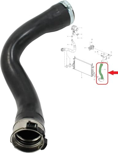 Intercooler Turbo - Tubo de manguera para Opel Insignia 2.0 CDTI (2008-2017) 13242121 860118 22990025 Negro