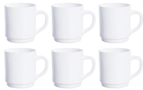 Luminarc Zelie Caja 6 Mugs Vidrio 29cl Opal Apto Frigorífico Apto Microondas Ecológico