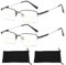 2 Paar 300-Grad-Gleitsichtbrille Herren, Gleitsichtbrille, Sherum Intellireaders, Libiyi Intellireaders, Progressive Multifokale Fern-und Nahbereich mit doppeltem Verwendungszweck, Leicht Und Modisch