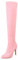 HSyc JRX Stivali da donna in velluto sopra il ginocchio con tacco a spillo, Colore: rosa., 39.5 EU
