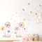 KAIRNE Größe Wandtattoo Pusteblume,Blumen Wandtattoo für Kinderzimmer Mädchen,Bunt Wandsticker Löwenzahn für Schlafzimmer,Pflanzen Blumen Wandaufkleber für Wohnzimmer Babyzimmer Fenster Tür Wanddeko