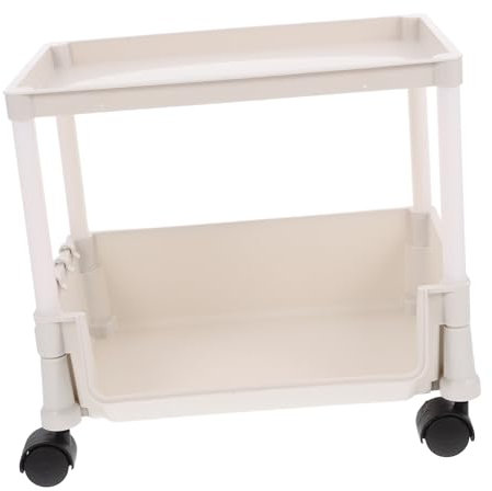 Zerodeko Libreria Per Studenti Carrello Dei Libri Libreria Autoportante Carrello Porta Libri Libreria Mobile Con Ruote Carrello Di Stoccaggio Su Ruote Scaffale Per Libri Pp Bianca