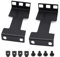Evecad 1U Server-Rack-Tiefenverlängerung, 100 mm ausziehbare Tiefe, Netzwerk-Rack-Erweiterung, versenktes Rack-Adapter-Set für 1U-Rack, Schwarz