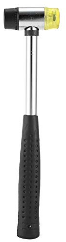Gummihammer, Schmuckhammer mit abnehmbarem Kopf, doppelseitiger weicher Hammer mit Stahlgriff, Gummihammer für Vinylböden, Fliesen, Kunsthandwerk, Schmuckherstellung