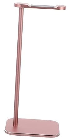 Angoily Headset Stand Headset Storage Bracket for Gaming and Desktop Use Rose Gold Aluminum Alloy Headphone Holder Rack Compatible with