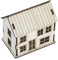 BESPORTBLE Casa En Miniatura Posavasos Redondo para Plantas Perillas para Plantas De Interior Manualidades En Miniatura Vial De Casa De Muñecas Casas Pequeñas Ensambladas Madera Beige